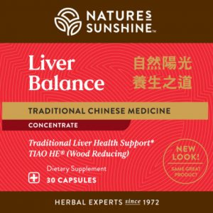 Etiqueta de Nature's Sunshine Liver Balance TCM