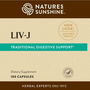 Etiqueta Liv-J de Nature's Sunshine