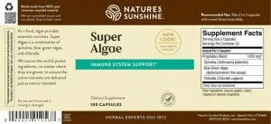 Etiqueta de Nature's Sunshine Super Algae
