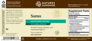 Etiqueta Suma de Nature's Sunshine