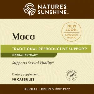 Nature's Sunshine Maca Label