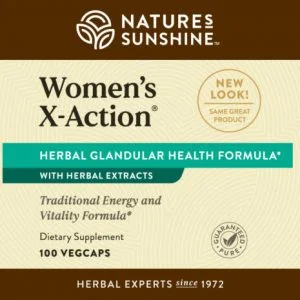 Etiqueta X-Action de Nature's Sunshine para mujeres