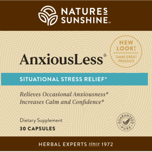 Etiqueta de Nature's Sunshine AnxiousLess