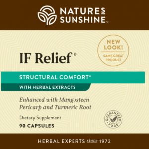 Etiqueta de Nature's Sunshine IF Relief