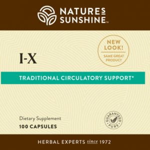 Nature's Sunshine I-X Label