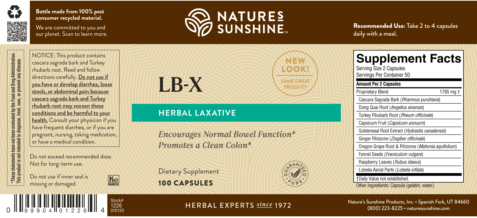 Natures Sunshine LB-X