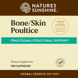 Etiqueta de Nature's Sunshine Bone/Skin Poultice