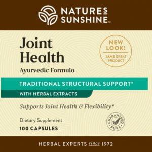 Etiqueta de Nature's Sunshine para la salud de las articulaciones