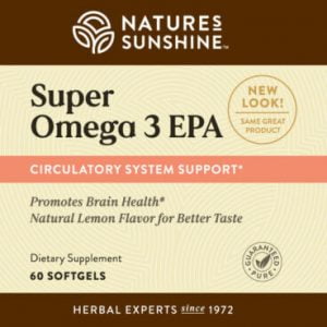 Etiqueta de Nature's Sunshine Super Omega 3 EPA