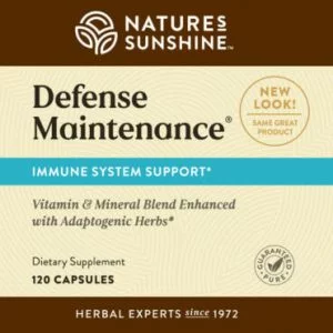 Etiqueta de mantenimiento de Nature's Sunshine Defense