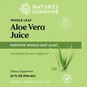 Etiqueta de Nature's Sunshine Whole Leaf Aloe Vera