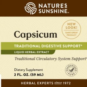 Etiqueta de Nature's Sunshine Capsicum Extract