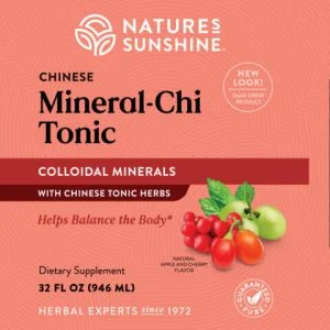 Etiqueta de Nature's Sunshine Mineral Chi Tonic