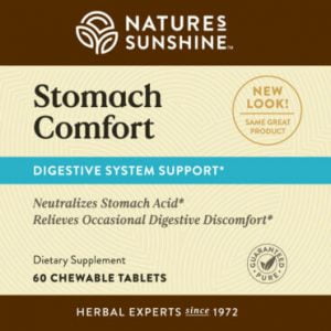 Etiqueta de confort estomacal de Nature's Sunshine