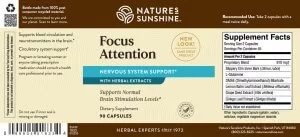 Etiqueta de atención de Nature's Sunshine