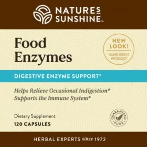 Nature's Sunshine Food Enzymes Label
