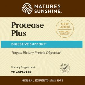 Etiqueta de Nature's Sunshine Protease Plus