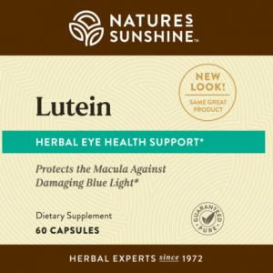 Etiqueta de la luteína de Nature's Sunshine
