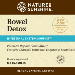 Etiqueta de desintoxicación intestinal