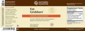 Nature's Sunshine Fat Grabbers label