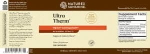 Nature's Sunshine Ultra Therm Label
