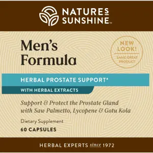 Natures Sunshine Men's Formula Label