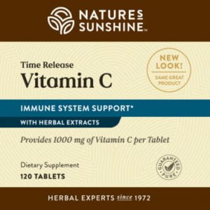 Etiqueta de Nature's Sunshine Vitamin C Time Release