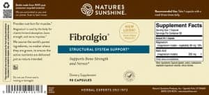 Etiqueta de Nature's Sunshine Fibralgia