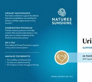 Etiqueta del sistema urinario de Nature's Sunshine