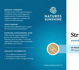 Etiqueta del sistema estructural de Nature's Sunshine
