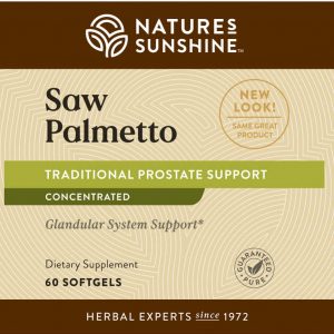 Etiqueta de Nature's Sunshine Saw Palmetto