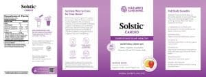 Etiqueta Solstic Cardio de Nature's Sunshine