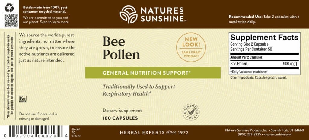Bee Pollen By Nature S Sunshine