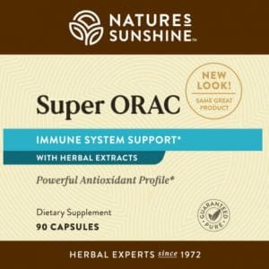 Etiqueta de Nature's Sunshine Super Orac
