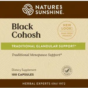 Etiqueta de Nature's Sunshine Black Cohosh