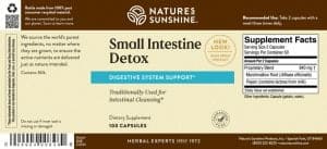Etiqueta de Nature's Sunshine Small Intestine Detox