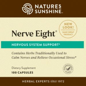 Etiqueta de Nature's Sunshine Nerve Eight