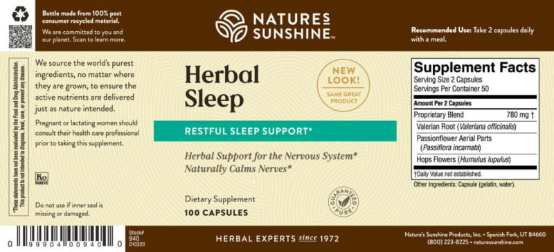 Herbal Sleep by Nature's Sunshine