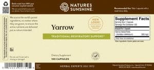 Etiqueta de Aquilea de Nature's Sunshine