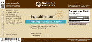 Etiqueta de Nature's Sunshine Equolibrium