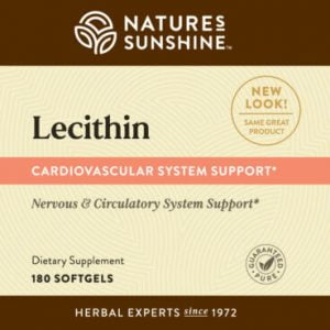 Etiqueta de la lecitina de Nature's Sunshine