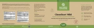 Nature's Sunshine Cleanstart Etiqueta Suave