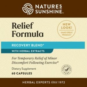Etiqueta de Nature's Sunshine Relief Formula