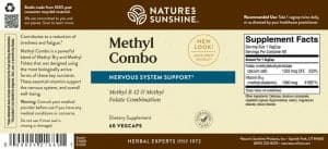 Etiqueta de Nature's Sunshine Methyl Combo