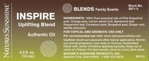 Etiqueta INSPIRE de Nature's Sunshine