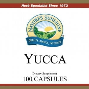 Etiqueta Natures Sunshine Yucca