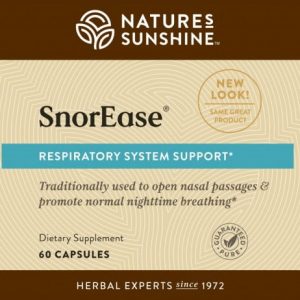Etiqueta de Nature's Sunshine SnorEase