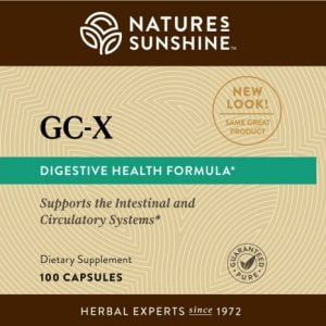 Etiqueta GC-X de Nature's Sunshine
