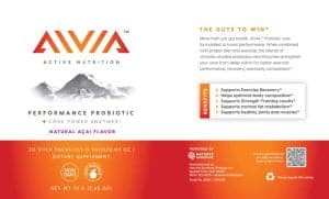Etiqueta de AIVIA Probiotic